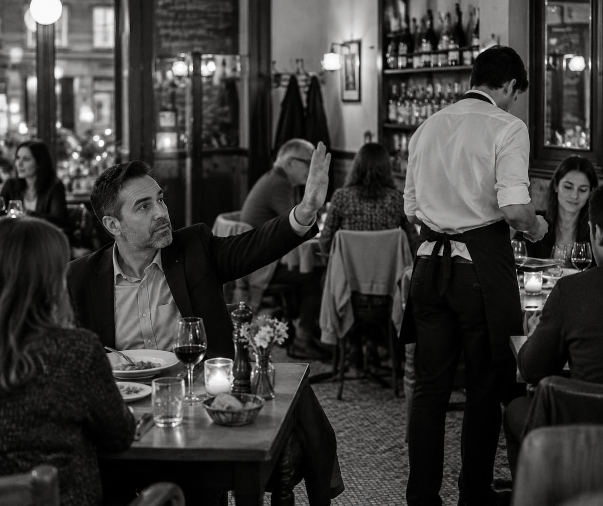 Waiters can't always see when someone is ready to order. And guests don't want to keep looking up, hoping to catch someone's eye. Another round can be missed before anyone notices.